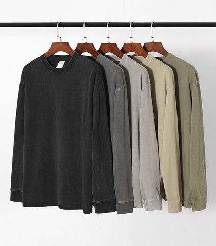2025 FW acid washed longsleeves