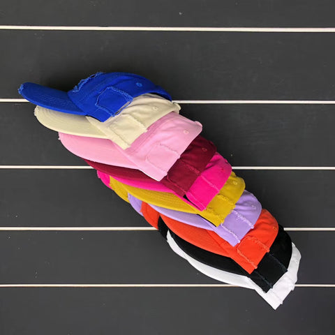 Candy Color Distressed Basic Hats